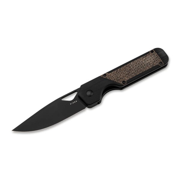 Kizer Militaw Frontflipper Nitro-V Stahl G10 Micarta