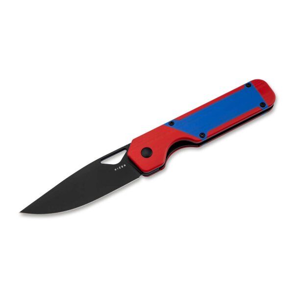 Kizer Militaw "Mario" Frontflipper Nitro-V Stahl G10 Red & Blue