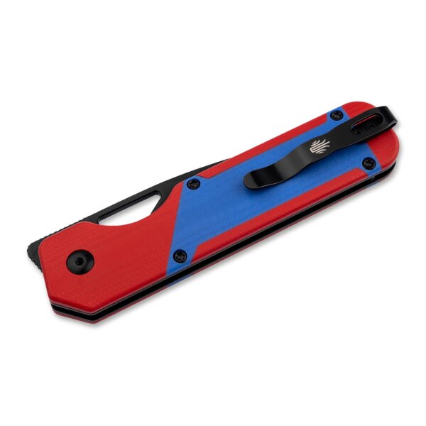 Kizer Militaw "Mario" Frontflipper Nitro-V Stahl G10 Red & Blue