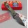 Kizer Militaw Frontflipper Nitro-V Stahl G10 Green Party Streamers