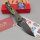 Kizer Militaw Frontflipper Nitro-V Stahl G10 Green Party Streamers