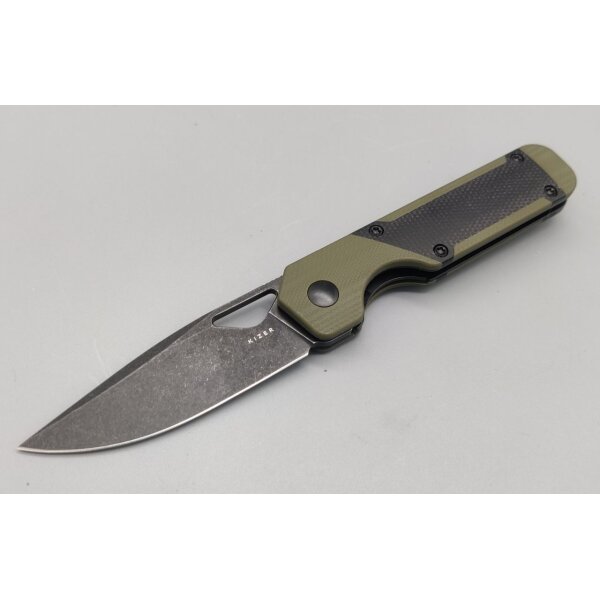 Kizer Mini Militaw Frontflipper Nitro-V Stahl G10 + Micarta
