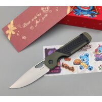 Kizer Mini Militaw Frontflipper Nitro-V Stahl G10 Black...