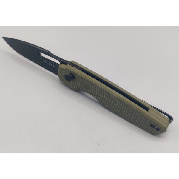 Kizer Dogfish G10 OD Green Black Blade