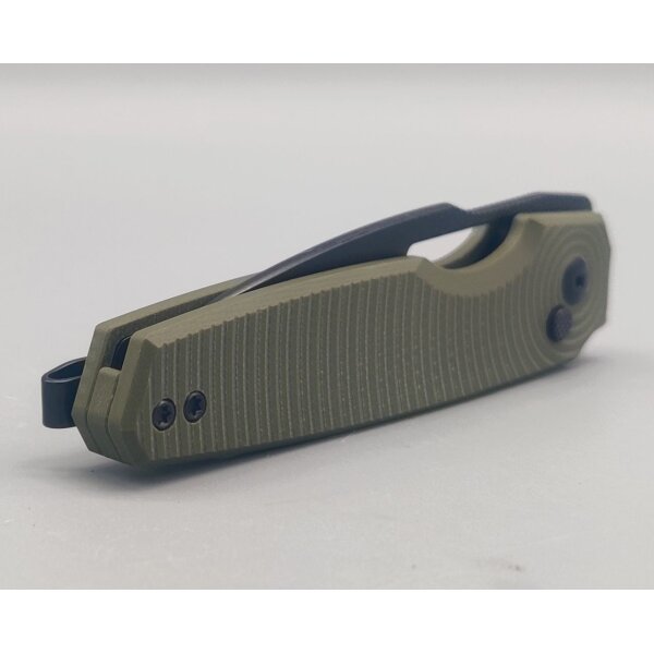 Kizer Dogfish G10 OD Green Black Blade