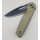 Kizer Dogfish G10 OD Green Black Blade