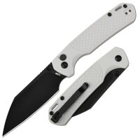 CJRB Pyrite-Light Button Lock Grey FRN Taschenmesser Messer