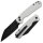 CJRB Pyrite-Light Button Lock Grey FRN Taschenmesser Messer