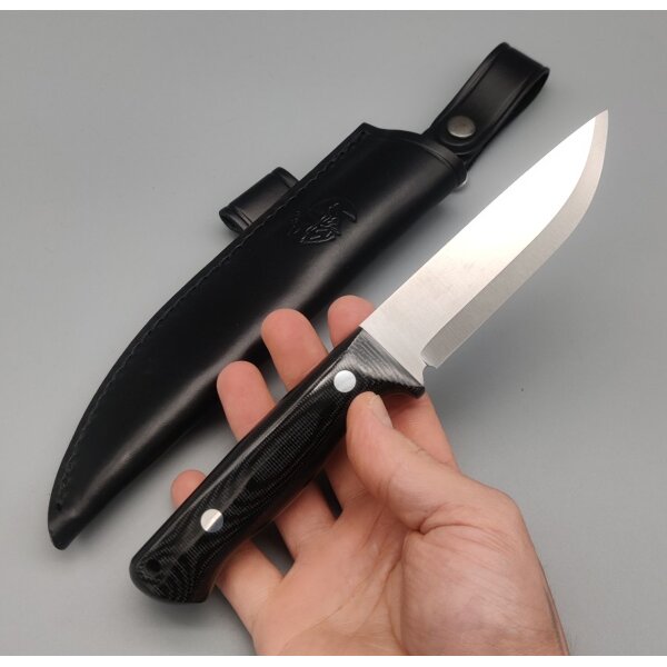 J&V Ibex N690 TRF Micarta inkl. Lederscheide