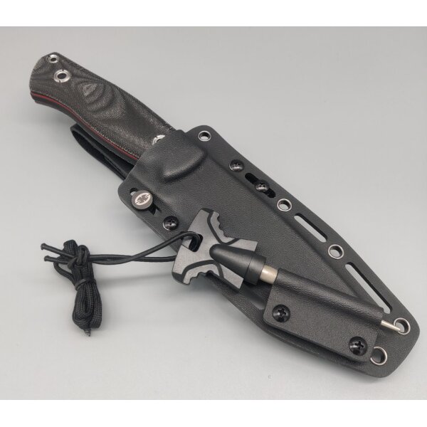 WithArmour Professional Mercenary Fixed Blade Schwarz