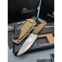 WithArmour Professional Mercenary Fixed Blade Tan Micarta...