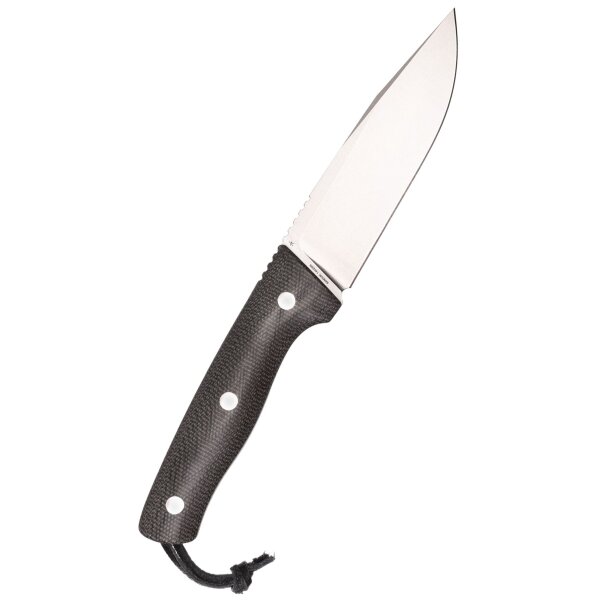 Schnitzel KVIN schwarz braun  fixed Messer Outdoormesser 14C28N Edelstahl Kydexscheide