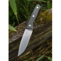 Schnitzel KVIN schwarz braun  fixed Messer Outdoormesser...