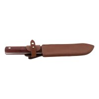 Herbertz Messer 420 Stahl Sandelholz Lederscheide