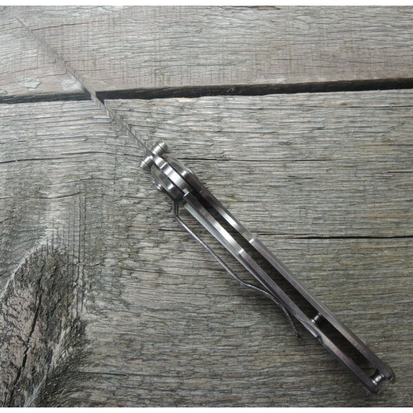 Sanrenmu LAND 710 Messer Vollmetall Taschenmesser 8Cr13 Stahl Framelock