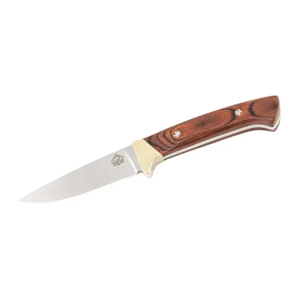 Puma Tec Jagdmesser 420 Stahl Pakkaholz Lederscheide Messer fixed feststehend
