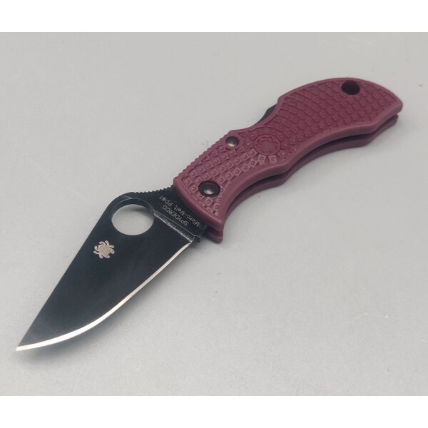 Spyderco Manbug MBBGBKP Burgundy Sprint Run 24 Limited Edition 2024 rot red Micro-Melt PD#1 Stahl Made in Japan 01SP1303