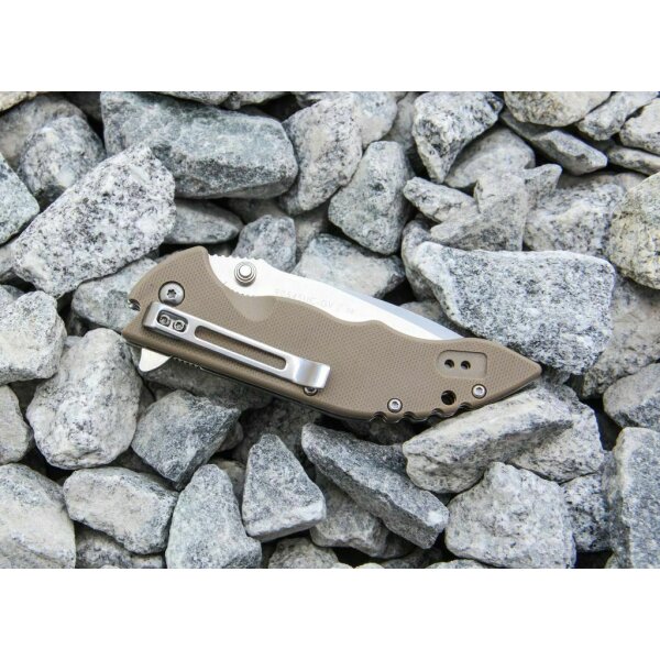 Sanrenmu 9054 GV EDC COYOTE Messer Taschenmesser Slipjoint 12C27 Stahl G10 Griff