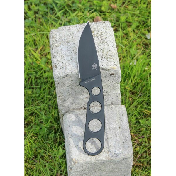Sanrenmu BLACK 7130FUI-SH Messer EDC Neckknife 8Cr13MoV Stahl Scheide