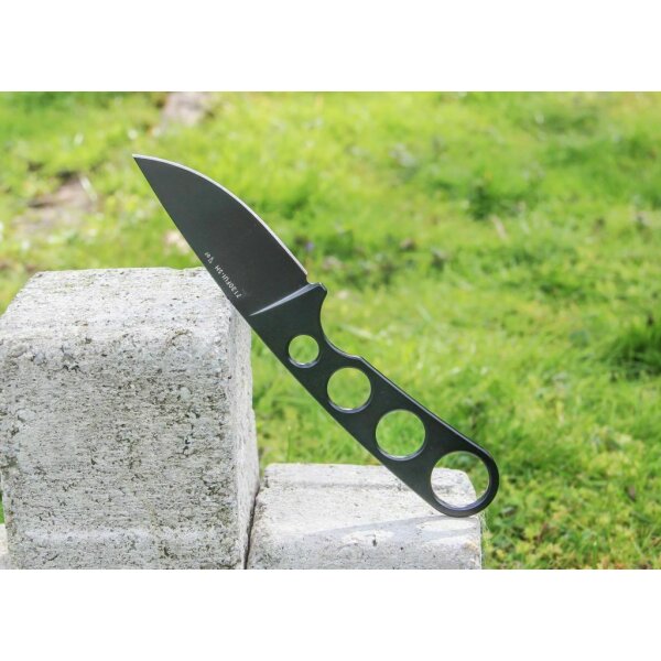 Sanrenmu BLACK 7130FUI-SH Messer EDC Neckknife 8Cr13MoV Stahl Scheide