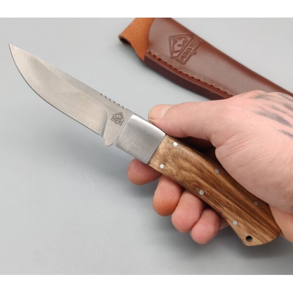 Puma Tec Jagdmesser 420 Stahl Zebranoholz