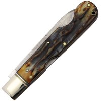 Rough Ryder Damast Cinnamon Bone Stag Messer mit Backlock...