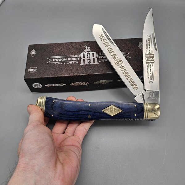 Rough Ryder Rider 30th Anniversary Limited Edition XXL Trapper zum 30. Jubiläum limitiert in Sammlerbox mit Doppelplatine und Micarta