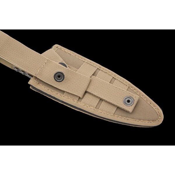 Extrema Ratio Shrapnel One Desert Dark Stone fixed Messer mit Scheide und Stonewashed Klinge