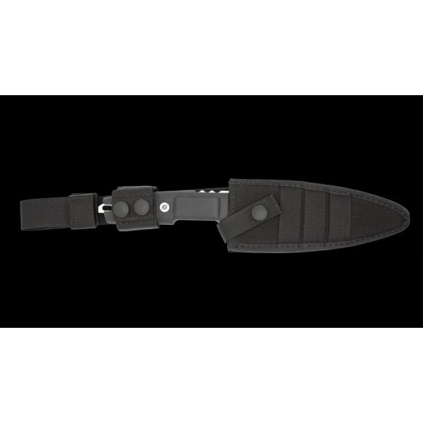 Extrema Ratio Shrapnel One Black Satin fixed Messer mit Scheide und Stonewashed Klinge