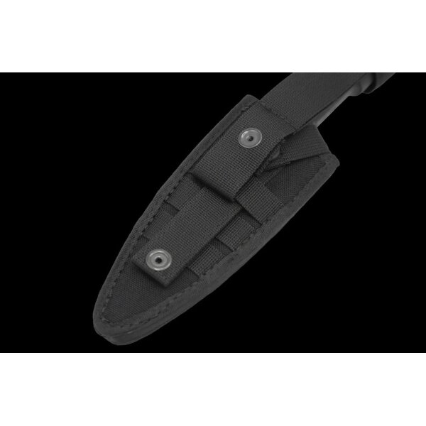 Extrema Ratio Shrapnel One Black Satin fixed Messer mit Scheide und Stonewashed Klinge