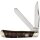 Rough Ryder Trapper Tortoise Shell Griff mit Schildkr&ouml;ten Inlay Messer mit Doppelklinge Taschenmesser