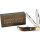 Rough Ryder Folding Hunter Brown Stag Bone mit Knochengriff RR1804 Messer Taschenmesser Doppelklinge