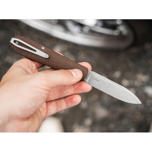 Böker Solingen Coffin Jute Micarta MagnaCut Stahl Premiummesser 112946