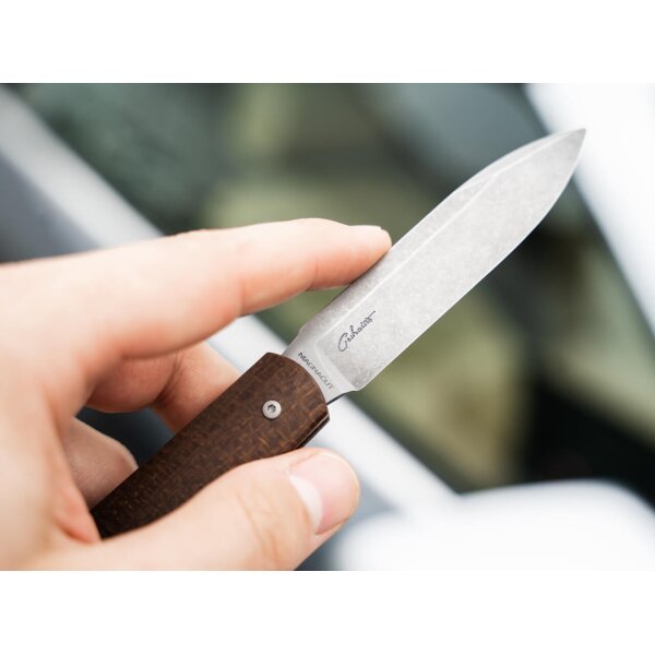 Böker Solingen Coffin Jute Micarta MagnaCut Stahl Premiummesser 112946