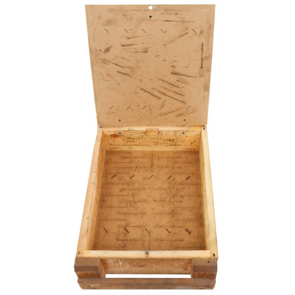 CZ/SK Holzkiste gebraucht Transportkiste klein 2 Tragegriffe 50 x 36 x 15,5 cm