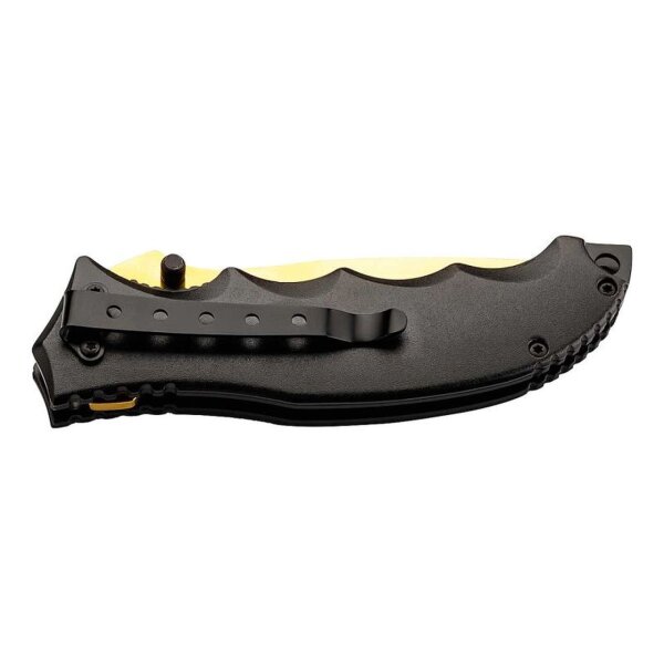 Herbertz Einhandmesser mit Drachen-Motiv AISI 420 Stahl Clip Daumenpin Liner Lock