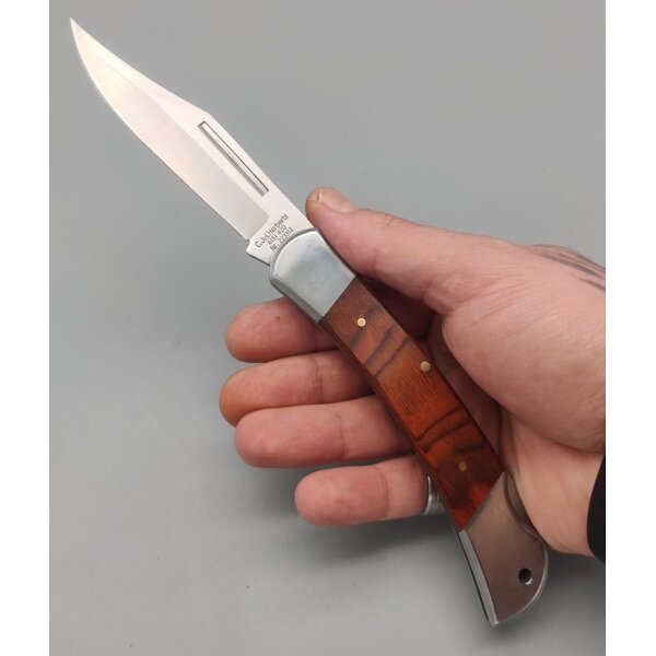 Herbertz CJH Taschenmesser mit Pakkaholz 420 Stahl und Backlock B-WARE