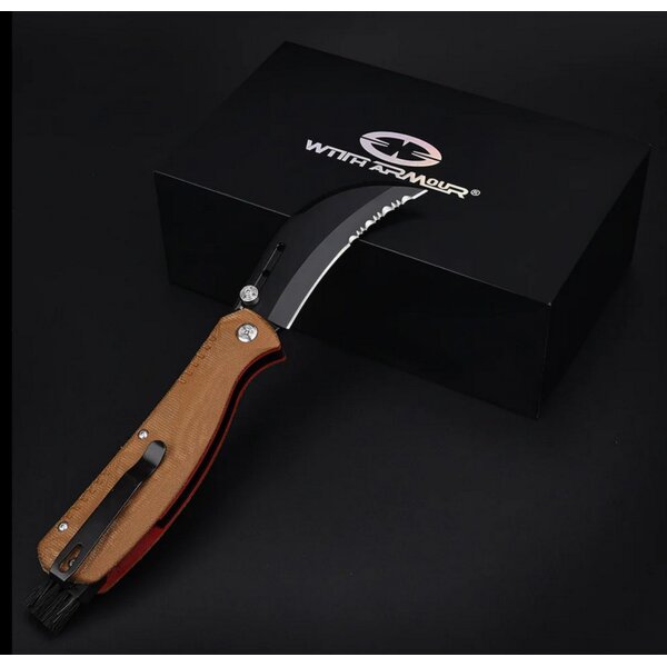 Witharmour Professional Porcini TN Tactical Mushroom Knife Pilzmesser Slipjoint