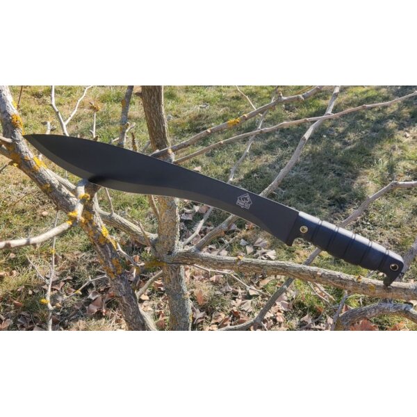 PUMA TEC Machete schwarz AISI 420 Stahl Gummigriff Nylonscheide