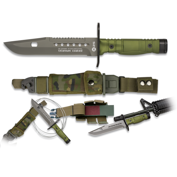 K25 Infantry Bajonett Messer 7Cr17MoV Stahl