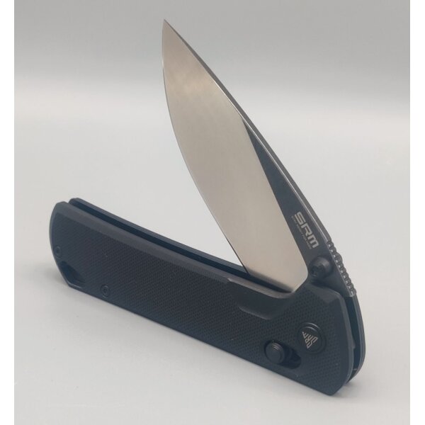 SRM Knives 168L-GB2 Ambi Lock Folder Black Satin