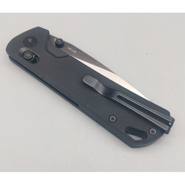SRM Knives 168L-GB2 Ambi Lock Folder Black Satin