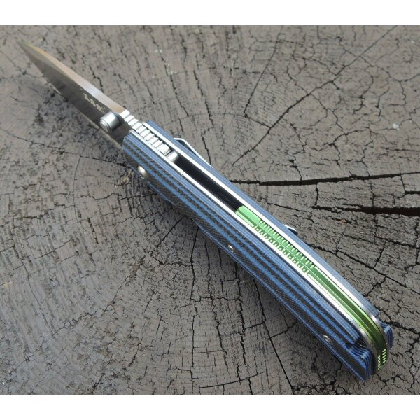 Sanrenmu Messer 9055 MUC-GHI Taschenmesser Slipjoint 8Cr14MoV Stahl G10 Griff