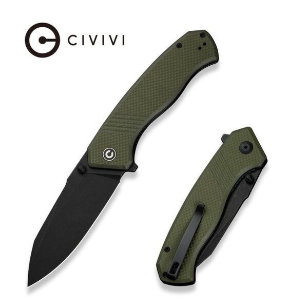 CIVIVI Placoid Flipper & Thumb Stud Knife G10 Handle 3.67" 14C28N Blade Klinge