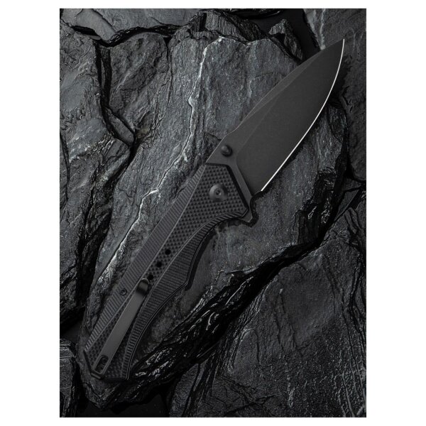 CIVIVI Photonix Taschenmesser 14C28N Stahl Black Stonewashed Coarse G10 Black schwarz