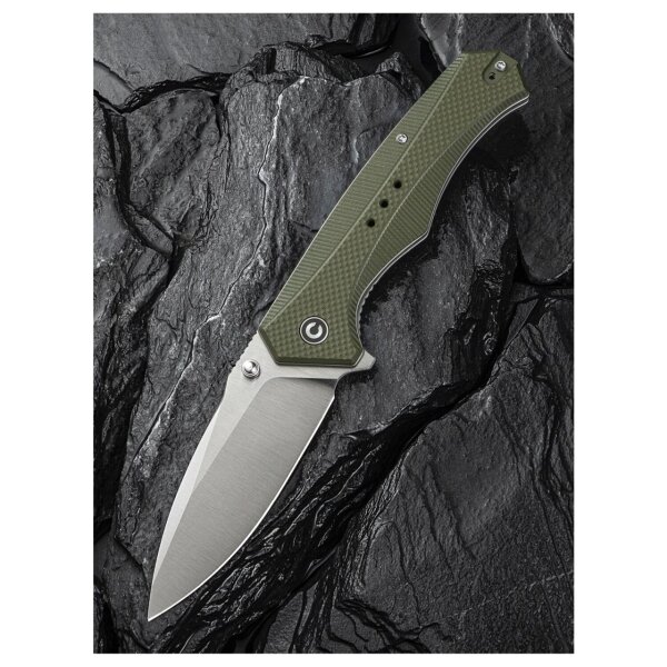 CIVIVI Photonix Taschenmesser 14C28N Stahl Satin Coarse G10 OD Green grün C23081B-2
