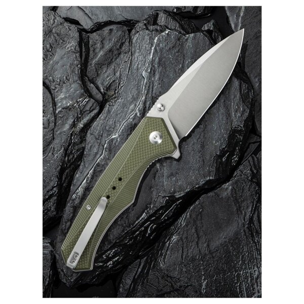 CIVIVI Photonix Taschenmesser 14C28N Stahl Satin Coarse G10 OD Green grün C23081B-2