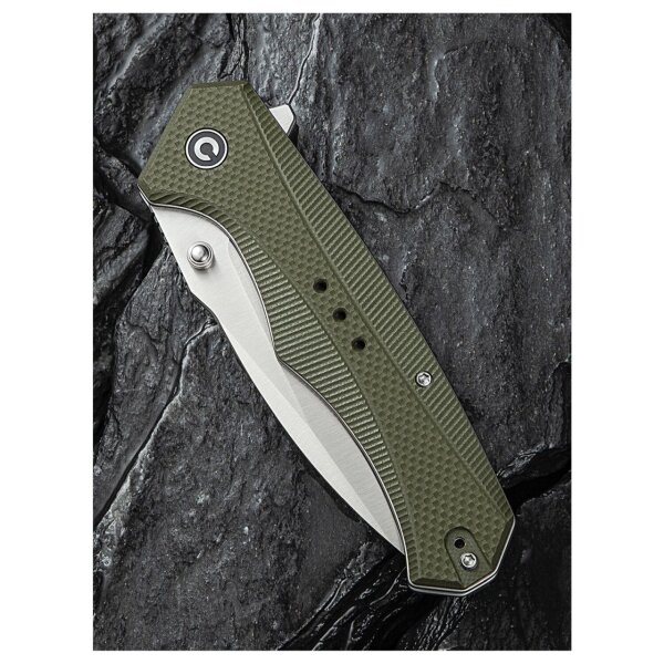 CIVIVI Photonix Taschenmesser 14C28N Stahl Satin Coarse G10 OD Green grün C23081B-2