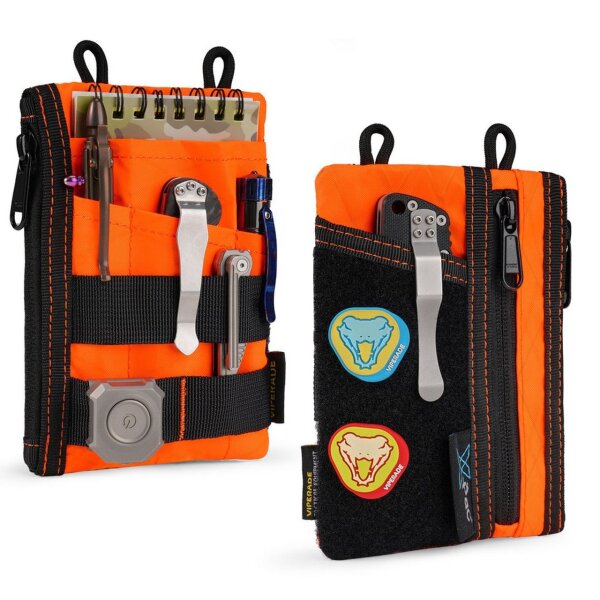 VE16 X-pac Pocket Organizer EDC Multitool Pocket Pouch Orange Organizer Nylon EDC Pouch