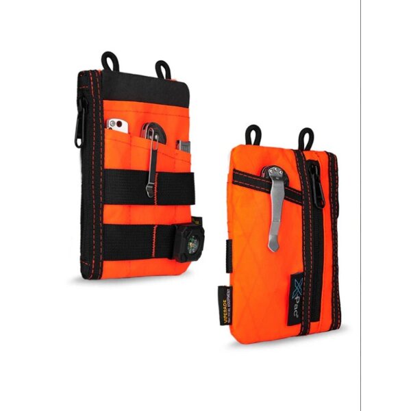VE16N X-pac Pocket Organizer EDC Multitool Pocket Pouch Orange Organizer Nylon EDC Pouch